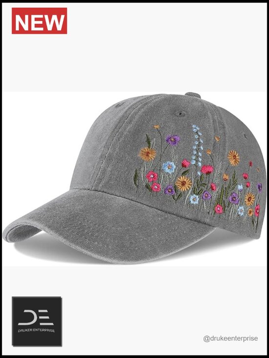 Embroidered Baseball Cap - Adjustable Breathable Polyester Hat for Casual Wear main image 7